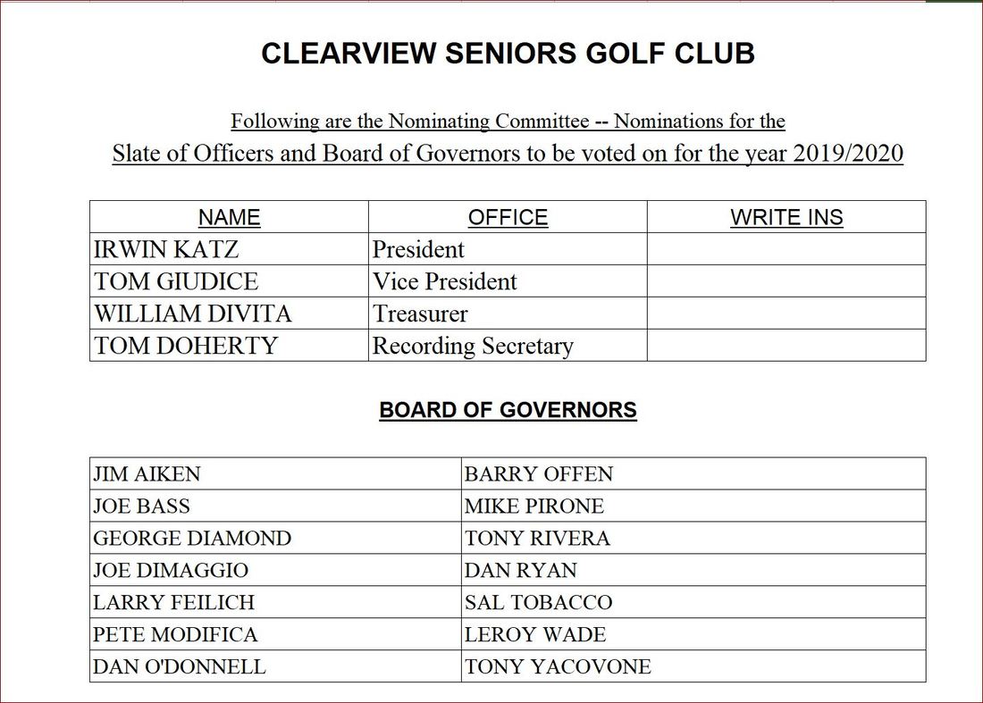 clearview golf course donation request